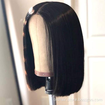Straight Hair Wig 4x4 Lace Closure Lace Front Wig Real Human Hair Wig Suitable for Women 150% Density Pre-connected Natural Hair